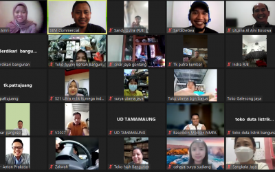 Toko Toko di Mamminasata Bertemu Virtual, Berhadiah Handphone